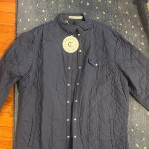 Criquet Men's Lightweight Quilted Jacket - Dark Blue